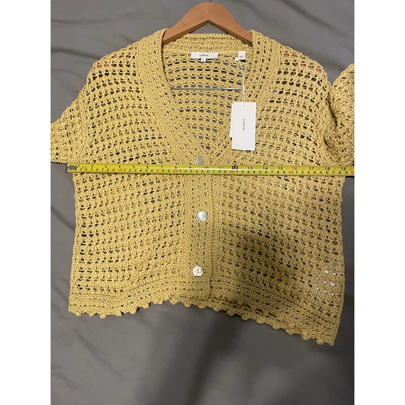 Vince - Women's Crochet Cardigan/ Beige / XS / NWT - Picture 5 of 9